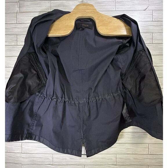Coach Hadley Anorak‎ Rain Zip Up Jacket Navy Blue Casual Women's Sz Med - Picture 4 of 16